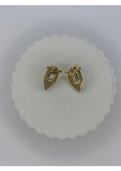 Serenay'ın Büyük ve Küçük Taşlı Gold Küpesi fiyatları