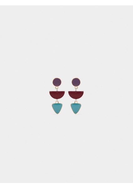 Uzun Geometrik Küpe