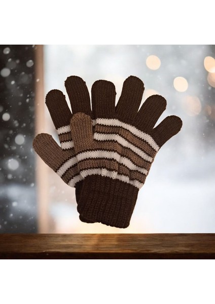 Kışlık Erkek Çocuk Eldiveni Kahverengi 4-8 Yaş fiyatları