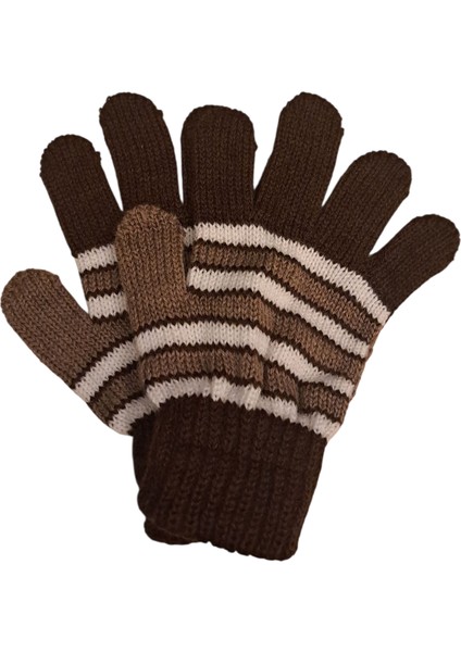 Kışlık Erkek Çocuk Eldiveni Kahverengi 4-8 Yaş fırsatları