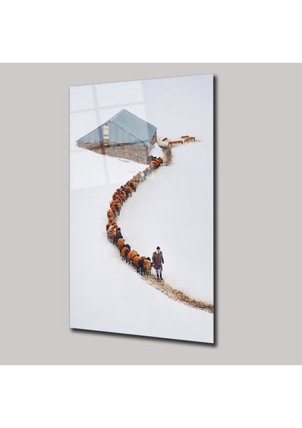Çobanın Izinde - Cam Tablo - DEG0299