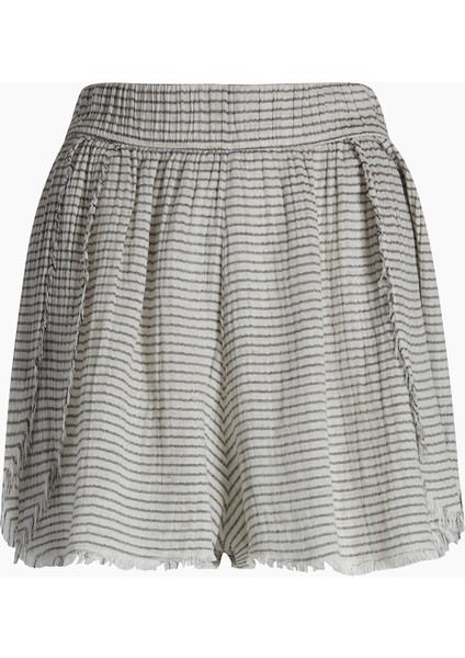 Siyah Çizgili Mini Şort