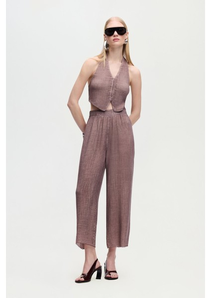 Keten Kahverengi Yelek