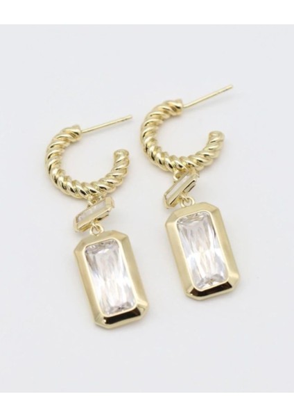 Viptaşlı Küpe(45 Mm)(14 K)