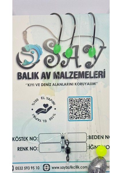 Glowlu Yılan Dili Takımı – Çupra, Mercan Avı Için Hazır Sistem