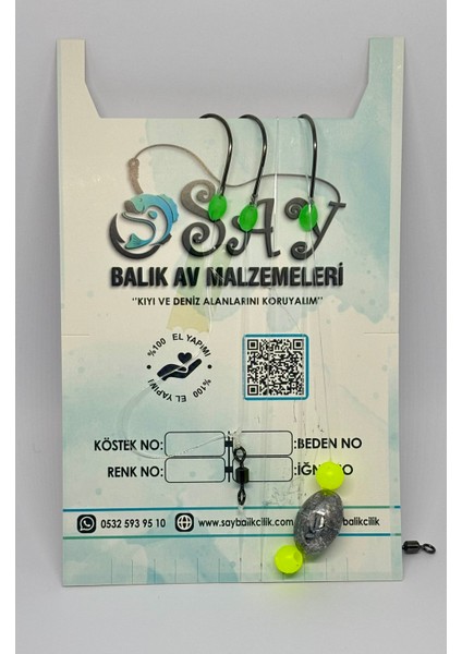 Glowlu Yılan Dili Takımı – Çupra, Mercan Avı Için Hazır Sistem fiyatları