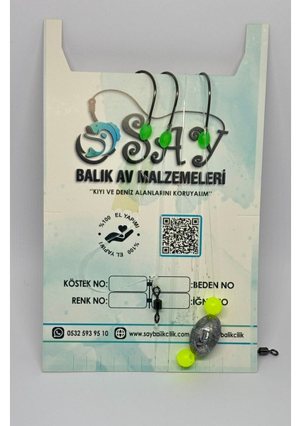 Glowlu Yılan Dili Takımı – Çupra, Mercan Avı Için Hazır Sistem modelleri