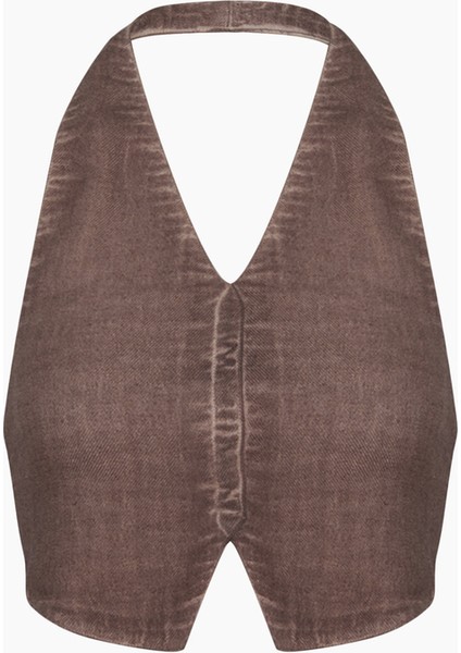 Keten Kahverengi Yelek