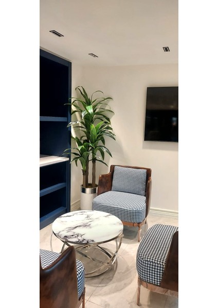 Beyaz Gümüş Darbuka 3 Gövdeli Yuka - 210 cm