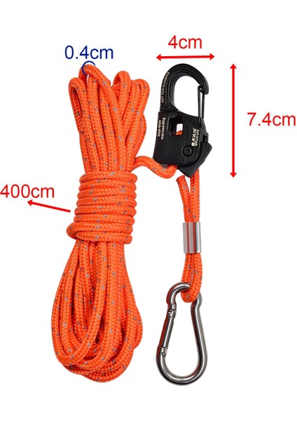 4mm Çadır Naylon Çadı Kılavuz Ipi Yürüyüş Kamp Turuncu (Yurt Dışından) indirimleri