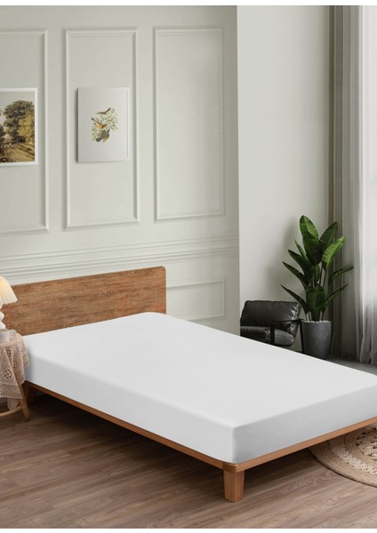 %100 Pamuk Penye Lastikli Çarşaf | Tek ve Çift Kişilik | Yumuşak, Nefes Alan Kumaş – Renk Seçenekli