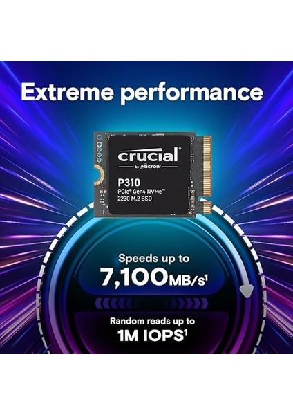 Yeni 2024 P310 2tb Pcıe Gen4 2230 Nvme M.2 SSD - 7.100 Mb/sn'ye Kadar - Konsolunuzu Yükseltin - Dahili Katı Hal Sürücüsü (Pc) - CT2000P310SSD2 fiyatları