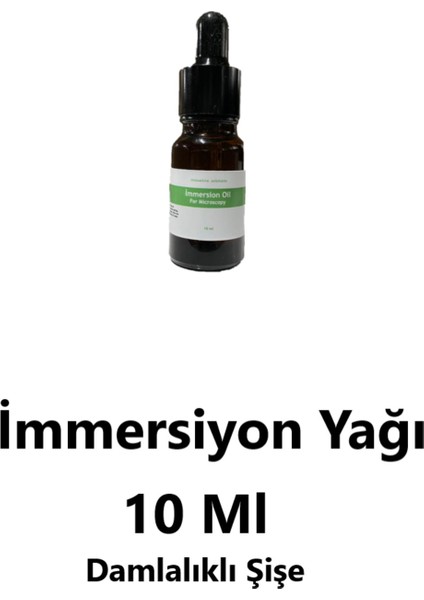 Imersiyon Yağ 10 ml Immersion Oil - Mikroskop Için Damlalıklı Şişede