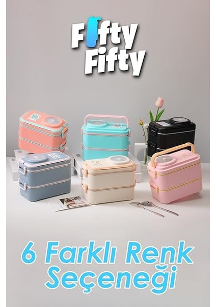 1200 ml Iki Kat Dört Bölme Paslanmaz Çelik Lunch Box Yeni Nesil Sefer Tası-Sos Kaseli MODEL-FFLBOX8023 (Bej) indirimleri