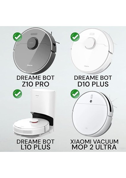 Robot Vacuum Mop 2 Ultra (STYTJ05ZHM Uyumlu) Yedek Parça Seti-Mi Robot Vacuum Mop 2 ULTRA(STYTJ05ZHM) Uyumlu Hepa Filtre,fırça Yenileme Yedek Seti-Siyah 5 Parça modelleri