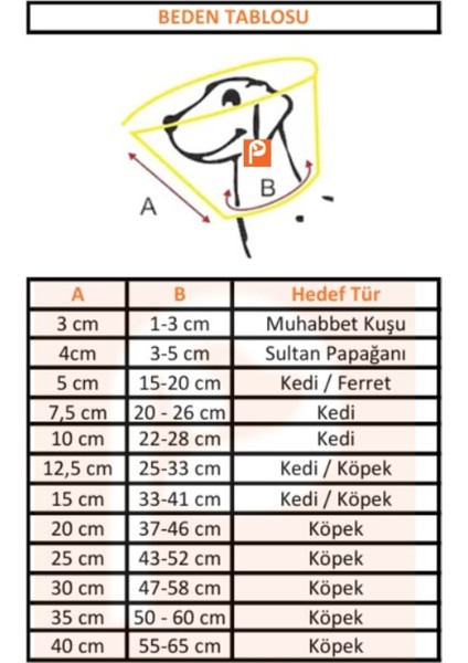 Şeffaf Elizabeth Yakalık Kuş Boyunluk 4 cm modelleri