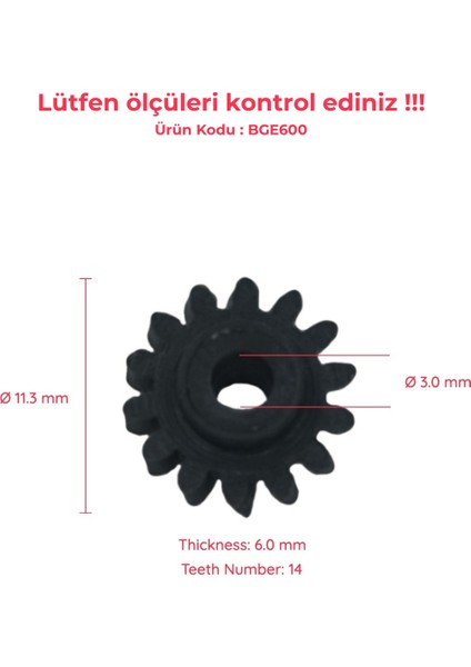 BGE600 Mercedes Opel İçin 14 Dış Kilometre Tamir Dişlisi fırsatları