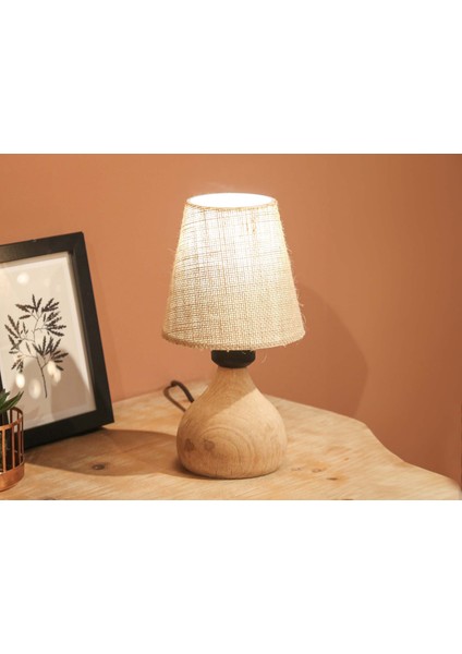 Grace Abajur Ahşap Vizon