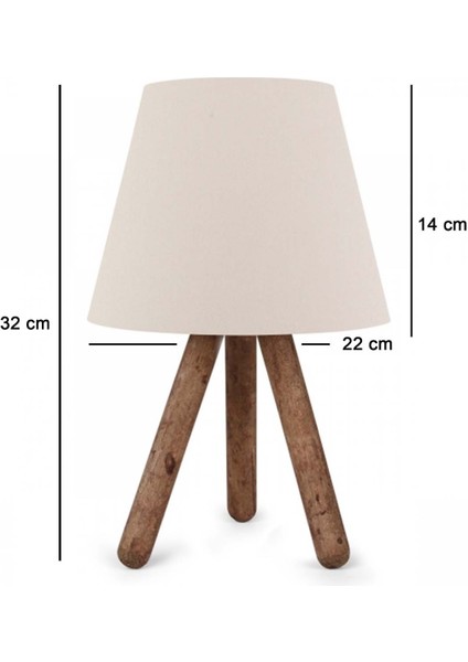 Jarin Abajur Ahşap Krem modelleri