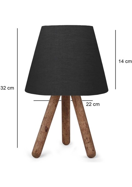 Jarin Abajur Ahşap Antrasit fırsatları