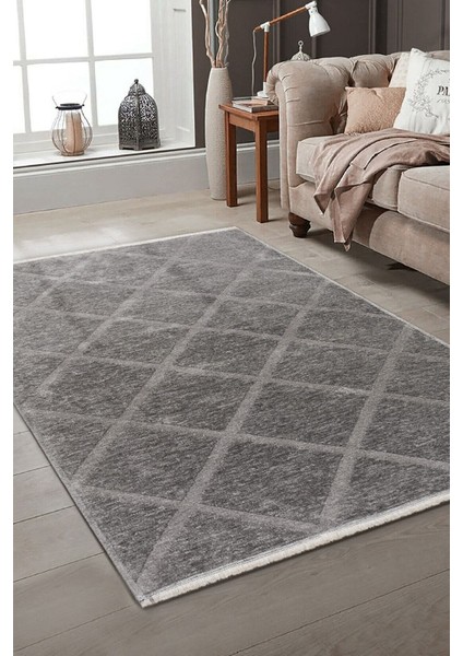 Rodney mt Çift Taraflı Yıkanabilir Premium Kalite Kilim Pamuk Dokuma Kaymaz Taban Vizon