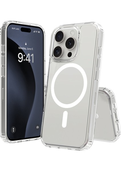 Iphone 16 Pro Uyumlu Şeffaf Magsafe Kılıf