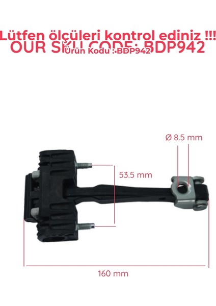 BDP942 Peugeot 508 MK1 2010-2018 İçin Arka Sağ veya Sol Kapı Gergi Yayı 9670519680 fırsatları