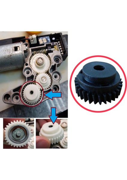Citroen C3 FC Toyota Avensis T22 Zafira A W163 A208 C208 Primera P12 için Sunroof Motor Dişli 30-Diş fırsatları