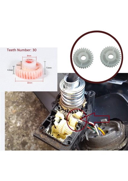 Bge590 1 Hyundai i30 i20 i10 İçin 2 Adet Yan Ayna Tamir Dişlisi 30 Diş fırsatları