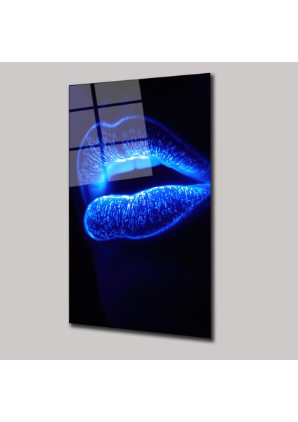 Neon Dudak - Cam Tablo - DEG0079