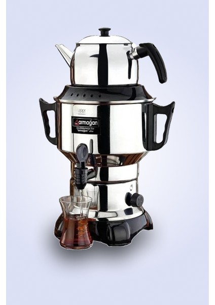 Çaycı & Elektrikli Çay Semaveri 60 Bardak Paslanmaz Çelik