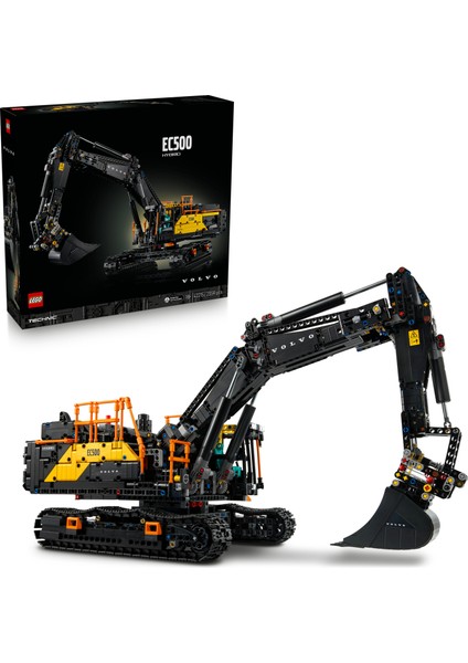 ® Technic Volvo EC500 Hybrid Ekskavatör 42215 – Yetişkinler Için Motorlu ve Fonksiyonel Inşaat Aracı Model Yapım Seti (2359P)