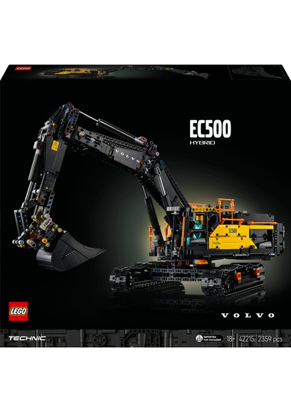® Technic Volvo EC500 Hybrid Ekskavatör 42215 – Yetişkinler Için Motorlu ve Fonksiyonel Inşaat Aracı Model Yapım Seti (2359P) modelleri