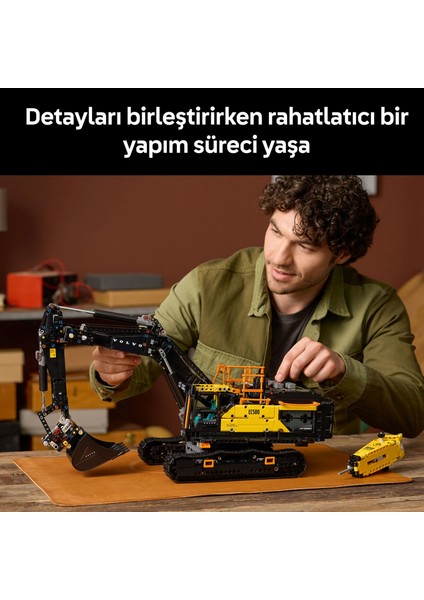 ® Technic Volvo EC500 Hybrid Ekskavatör 42215 – Yetişkinler Için Motorlu ve Fonksiyonel Inşaat Aracı Model Yapım Seti (2359P)