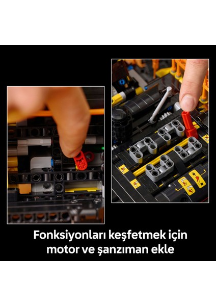 ® Technic Volvo EC500 Hybrid Ekskavatör 42215 – Yetişkinler Için Motorlu ve Fonksiyonel Inşaat Aracı Model Yapım Seti (2359P)