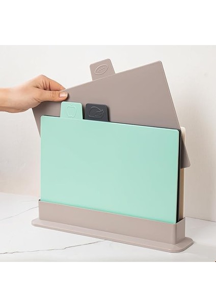 1164 Cappuccino Asıa 4'lü Kesme Tahtası Sebze, Et ve Ekmek Kesme Tahta Seti modelleri