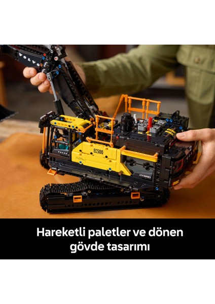 ® Technic Volvo EC500 Hybrid Ekskavatör 42215 – Yetişkinler Için Motorlu ve Fonksiyonel Inşaat Aracı Model Yapım Seti (2359P)