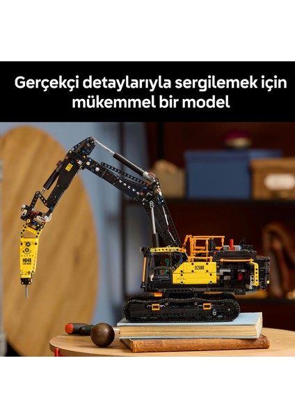 ® Technic Volvo EC500 Hybrid Ekskavatör 42215 – Yetişkinler Için Motorlu ve Fonksiyonel Inşaat Aracı Model Yapım Seti (2359P)