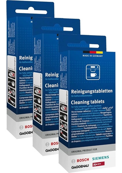 3 x 10 Orijinal Reinigungstabletten Siemens Neff Gaggenau