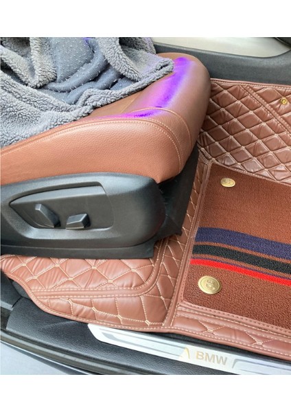 Bmw X5 2014-2018 Arası Aracına Özel 8d Çift Katmanlı Havuzlu Paspas Takımı(Kahverengi) modelleri