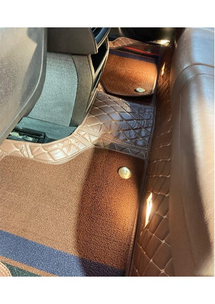 Bmw X5 2014-2018 Arası Aracına Özel 8d Çift Katmanlı Havuzlu Paspas Takımı(Kahverengi)
