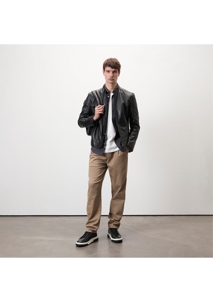 Agostino Siyah Erkek Deri Ceket fiyatları