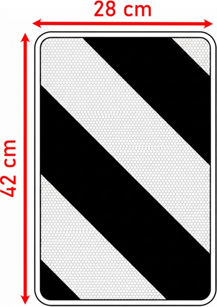 Ağır Nakliyat Lowbed Için 2 Adet 28X42 cm Kırmızı Beyaz Reflektörlü Lowbed Yük Uyarı Levhası modelleri