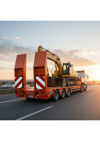 Ağır Nakliyat Lowbed Için 2 Adet 28X42 cm Kırmızı Beyaz Reflektörlü Lowbed Yük Uyarı Levhası fırsatları