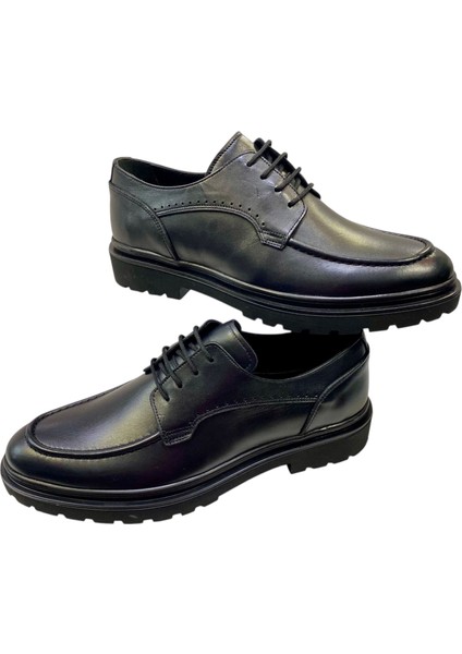 Erkek Bağcıklı Iç ve Dış Yüzey Deri Poli TABAN-101-SİYAH