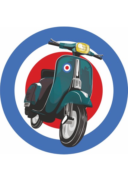 Scooter Sticker - Vespa Sticker -Araba Oto Motosiklet Sticker 00022