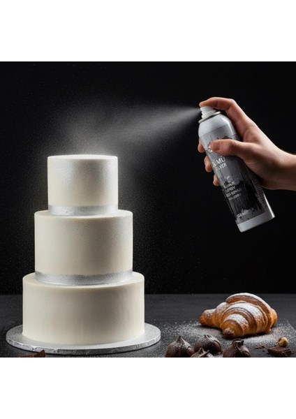 Gümüş Renkli Sprey Gıda Boyası 150 ml fiyatları