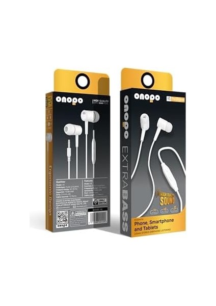 Telefon & Tablet Uyumlu 3.5mm Kablolu Kulaklık V5 | Yüksek Ses Kalitesi, Mikrofonlu, Kulak Içi, 1.2m Kablo fiyatları