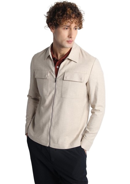 Erkek Bej Baharlık Mont modelleri