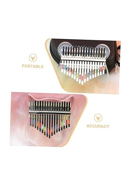 10ADET Kalimba Parmak Piyano Nota Çıkartması Kalimba Ölçü Etiketleri ile Öğrenmeyi Kolaylaştırın fırsatları